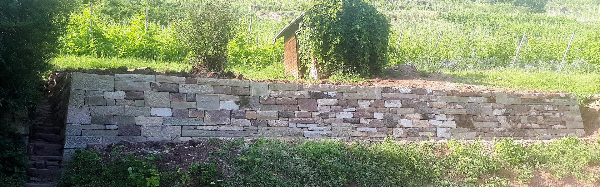 Neue Weinbergmauer